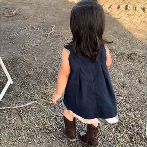 Burberry Navy Blue Kids Dress
